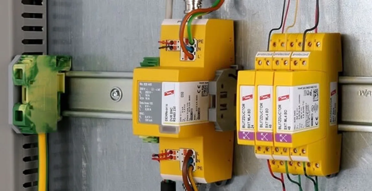 lightning surge protection system with surge suppressors installed by electrical service professionals in Ogden, UT
